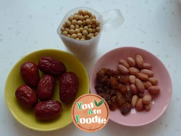 Jujube longan soybean milk