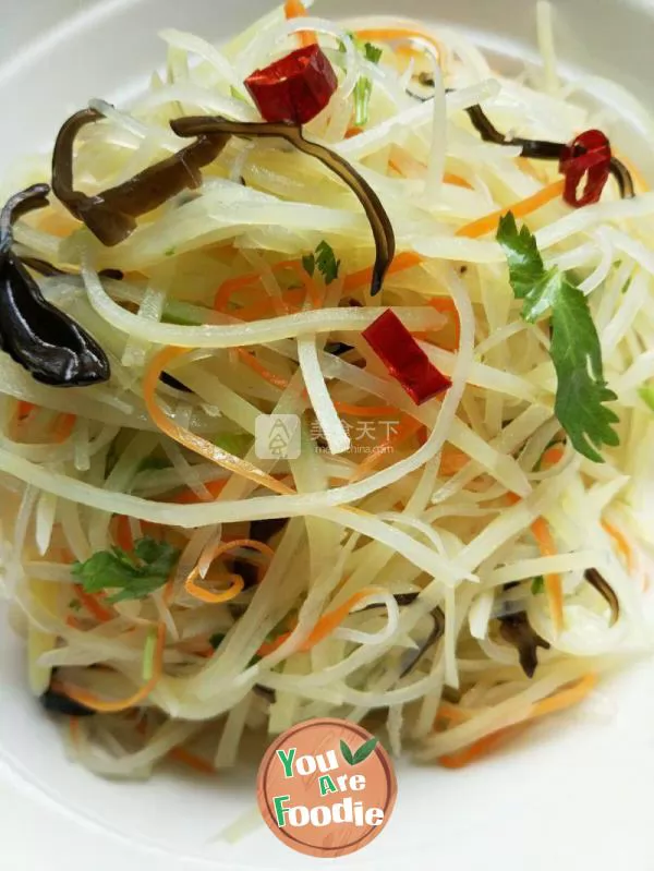 Tasty shredded potato