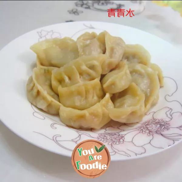 Sweet potato and pork dumplings