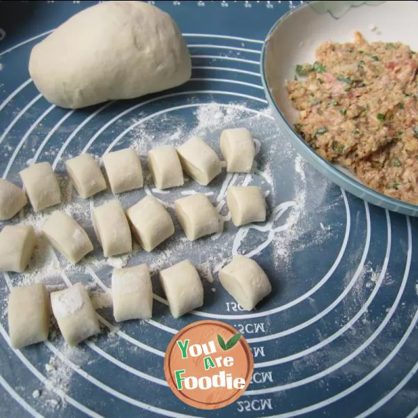 Sweet potato and pork dumplings