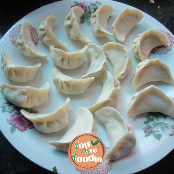 Sweet potato and pork dumplings