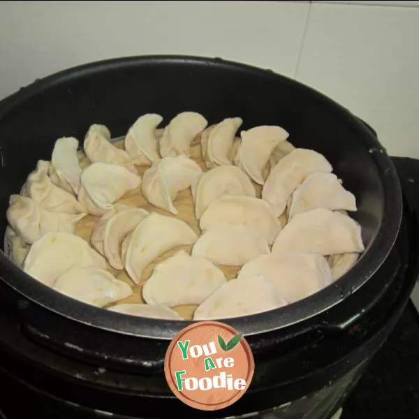 Sweet potato and pork dumplings