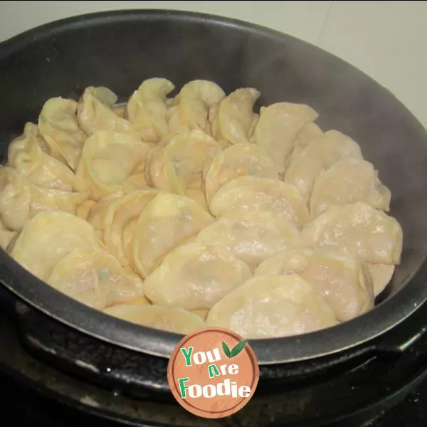 Sweet potato and pork dumplings