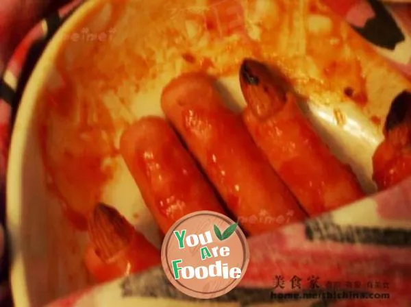 Halloween breakfast dare you eat such a weird breakfast ~ ~ sausage fingers