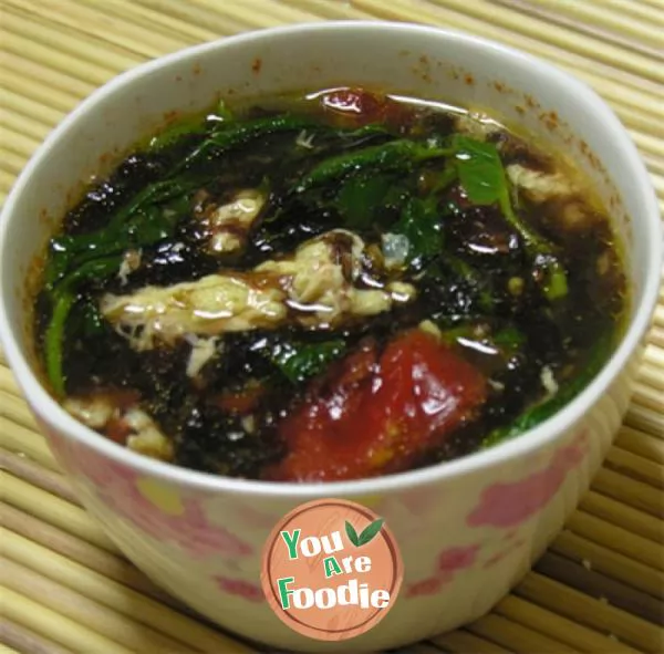 [Cantonese-cuisine]-tomato-and-laver-egg-soup