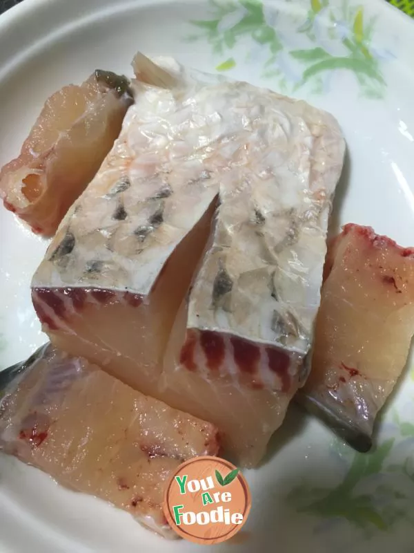 Steamed fish Brisket with fried vegetables