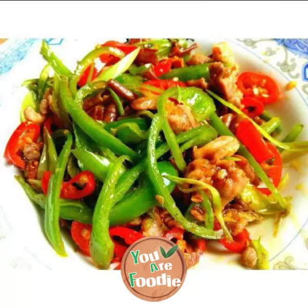 Stir fried meat with chili