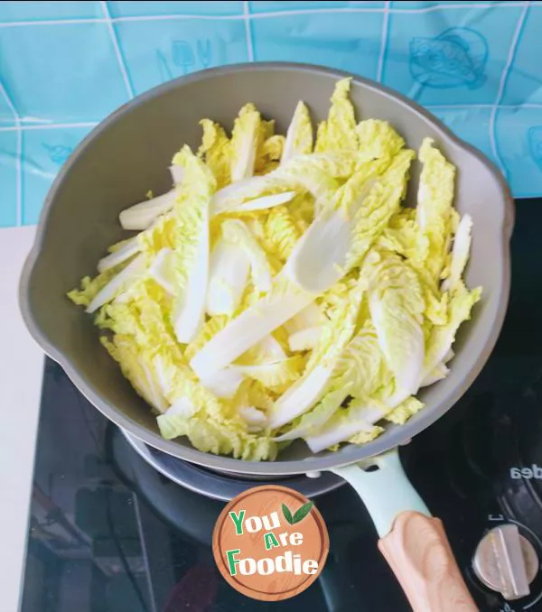 Stir fried cabbage with lard