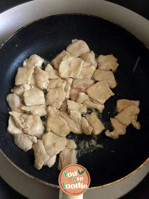 Fried chicken breast with Broccoli