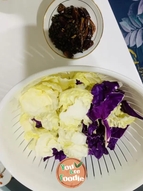 Stir fried double cabbage