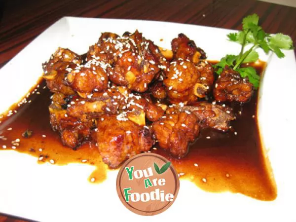 Sweet and sour spareribs without frying