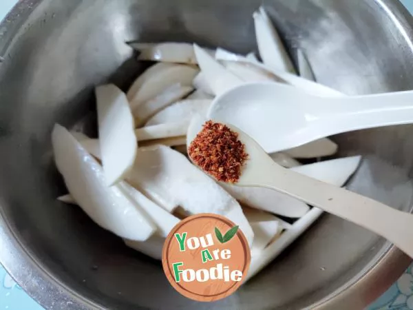 Taro with pepper and salt (air frying pan version)