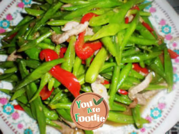 Sauteed-Green-Beans-fry-meat