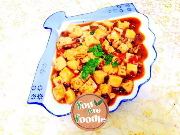 [Mapo Tofu] - the homemade tender tofu is spicy and delicious