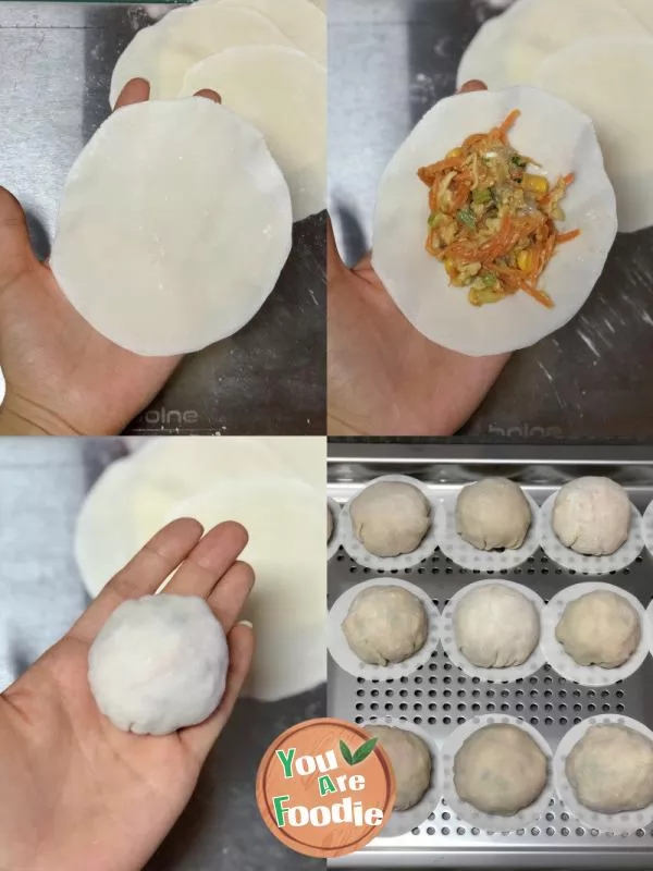 Shrimp Slippery Crystal Steamed Bun