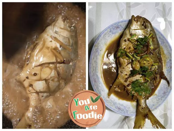 Peng Dou will take you to make braised Jinchang fish