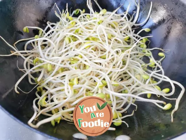 Stir fried soybean sprouts