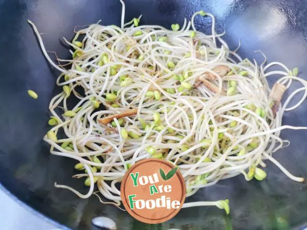 Stir fried soybean sprouts