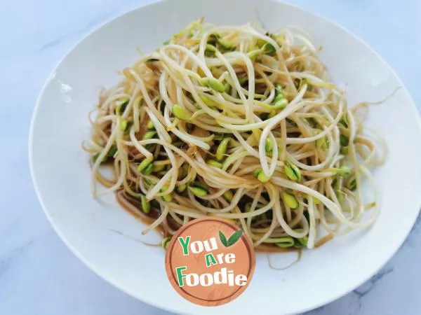 Stir fried soybean sprouts