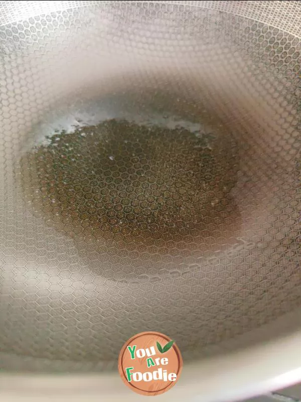 Fried egg with towel gourd