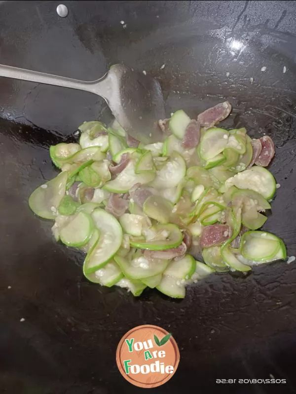 Sauteed cabbage with sausage