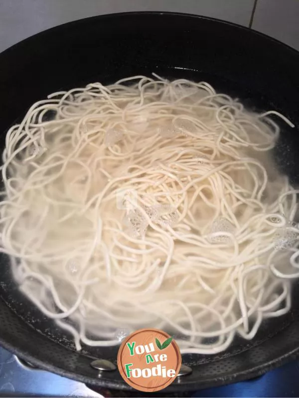 Home cooked fried noodles