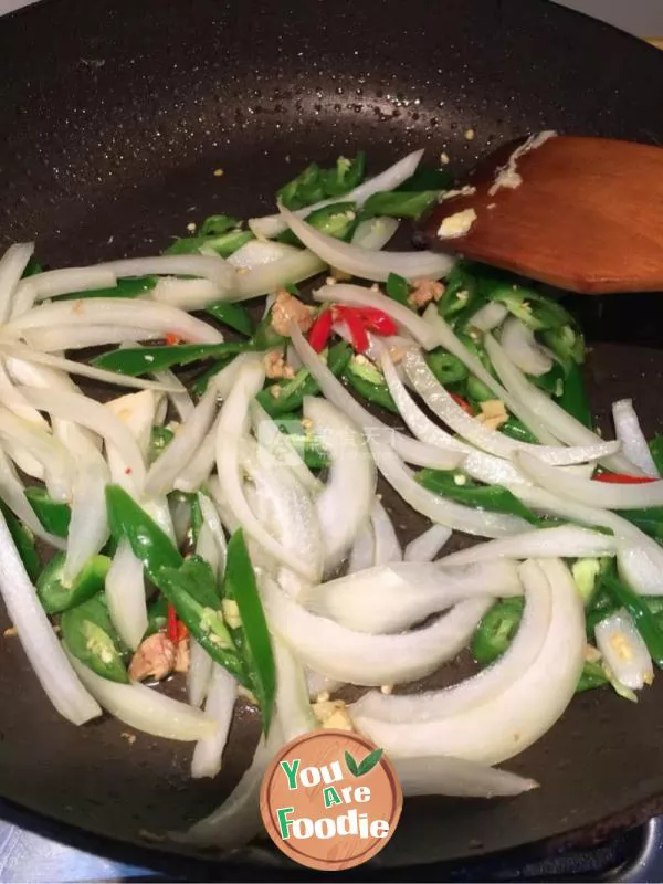 Home cooked fried noodles