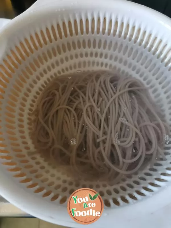 Cold noodles with buckwheat