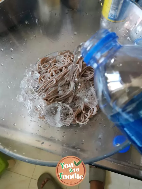 Cold noodles with buckwheat