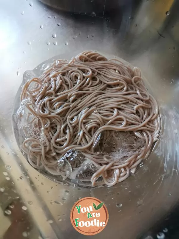 Cold noodles with buckwheat