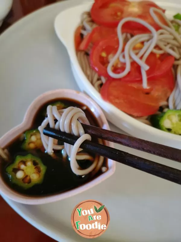 Cold noodles with buckwheat