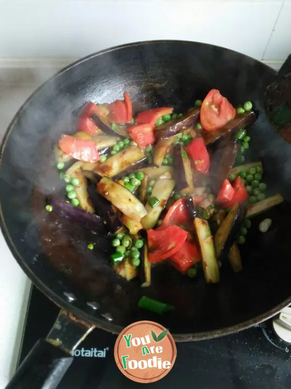 Stewed eggplant