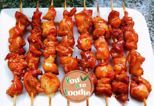 Barbecued chicken drumsticks \#