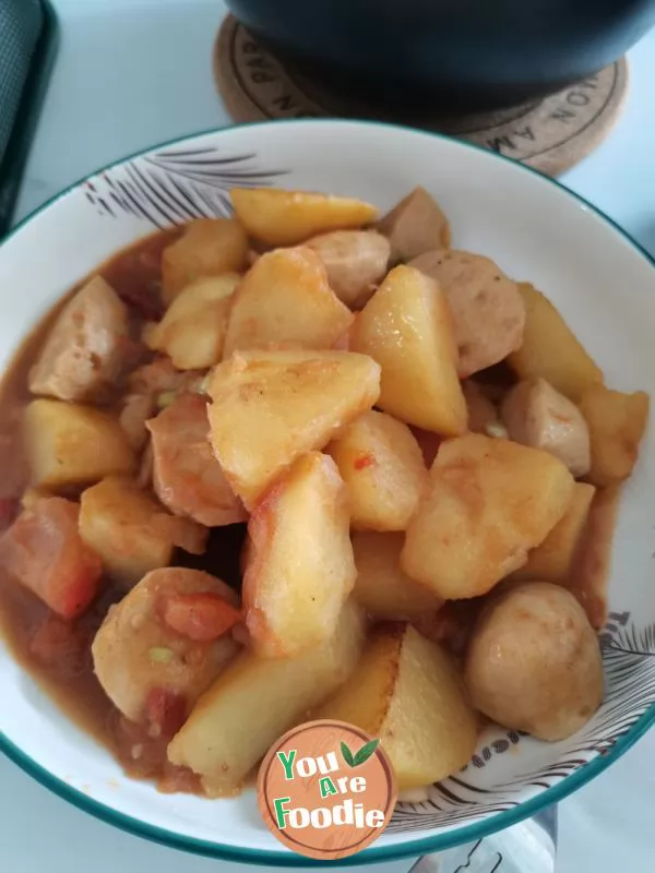 Braised-potato-with-tomato