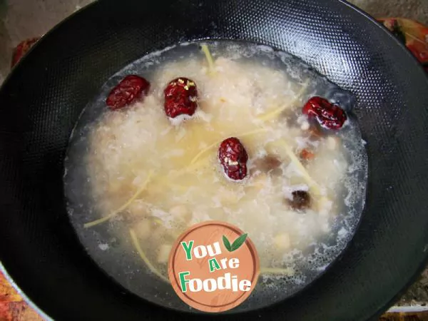 Heart blue hand-made private dish [wolfberry and yaozhu double rice porridge] - the tenderness of bowing your head