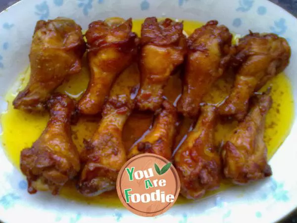 Microwave oven barbecue [spicy cumin flavored chicken wing root]