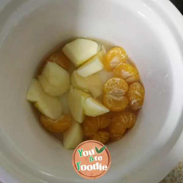 Jujube apple orange water