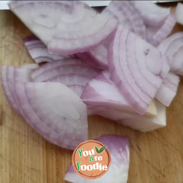 Fried egg with onion and bitter gourd