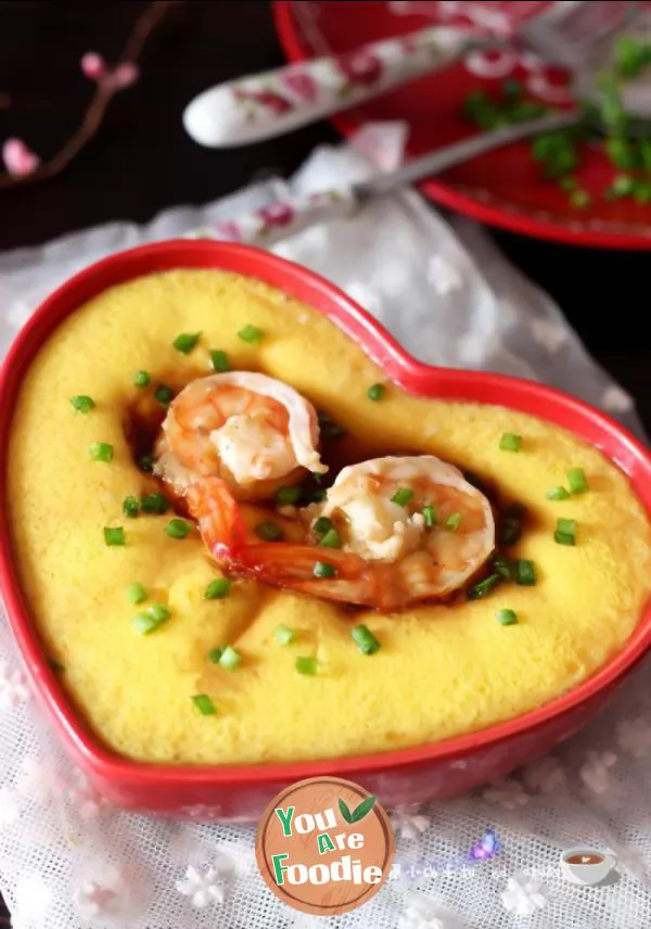 [children's nutrition breakfast] tender and smooth shrimp egg soup