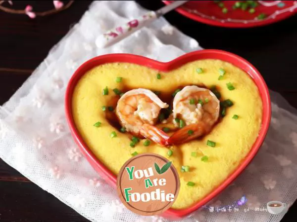 [children's nutrition breakfast] tender and smooth shrimp egg soup