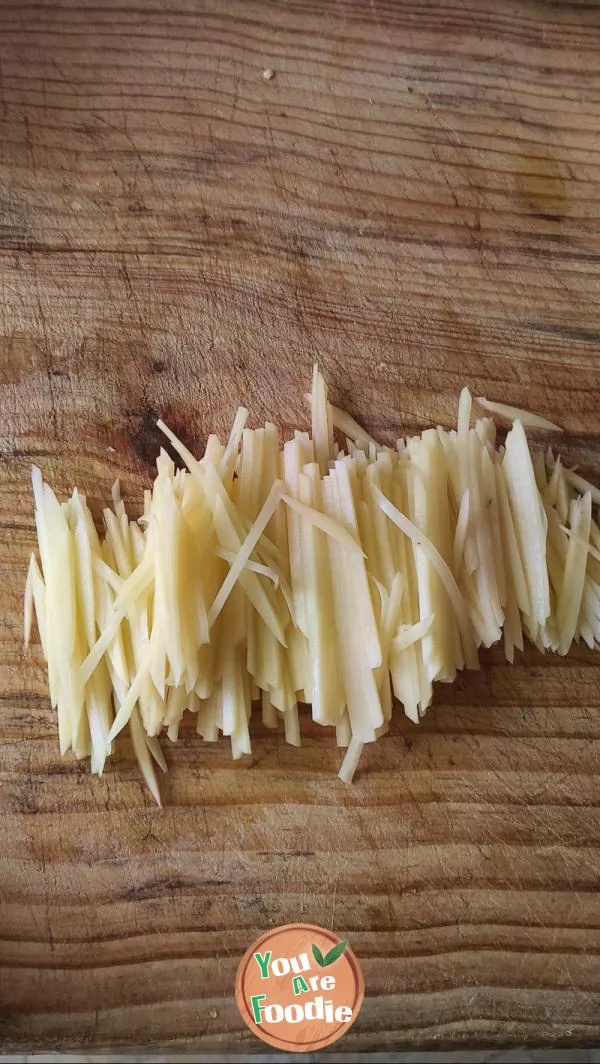 Shredded potatoes