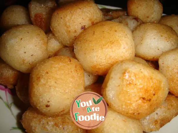 Shredded glutinous rice balls