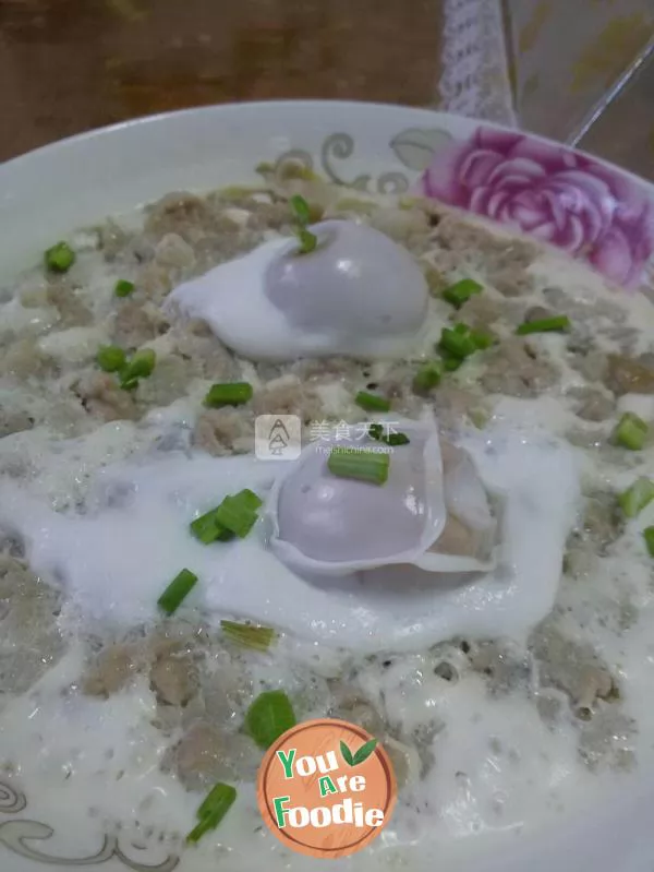 Steamed pork with salted egg