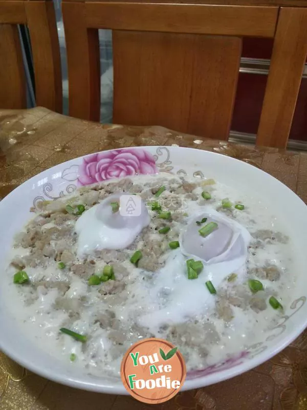 Steamed pork with salted egg