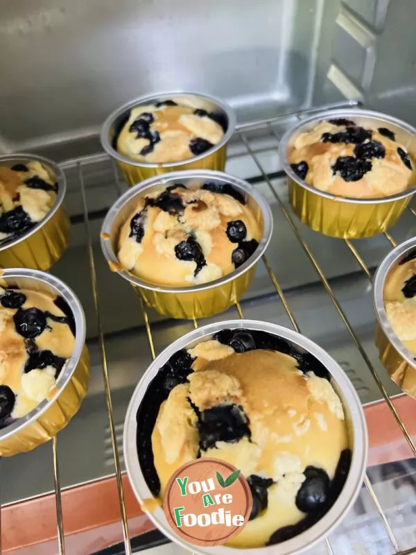 Super simple and easy to make blueberry muffin cake