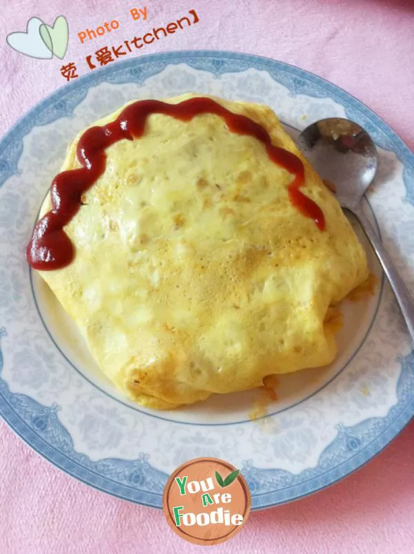 [counterattack of leftover rice] steamed rice with golden eggs