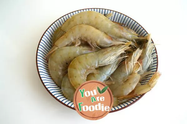 Steamed shrimp with vermicelli