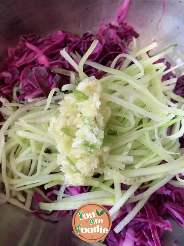 Mixed purple cabbage