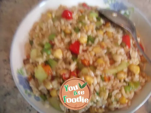 Fried-rice-with-vegetables