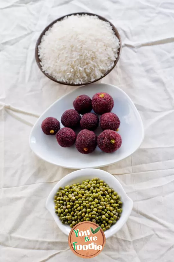 Red Bayberry and mung bean porridge - anti-cancer and anti-oxidation